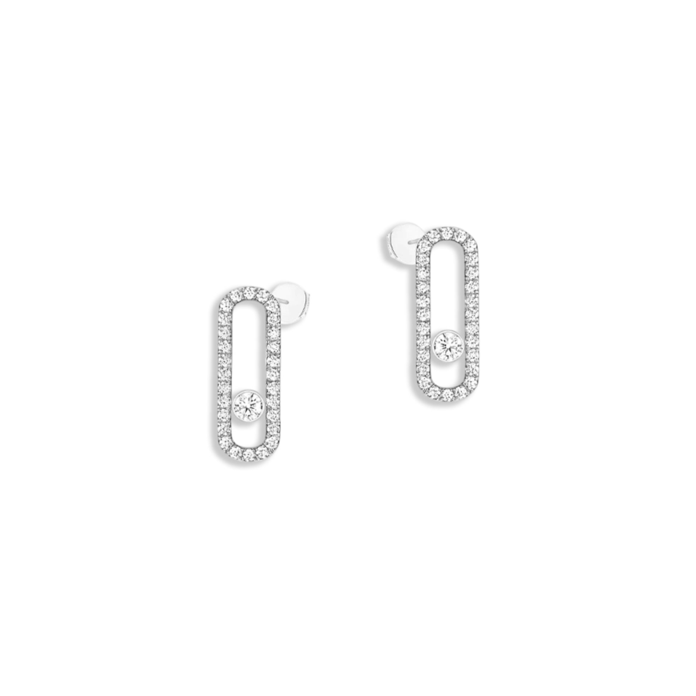 MESSIKA MOVE UNO PAVÉ DIAMOND EARRINGS